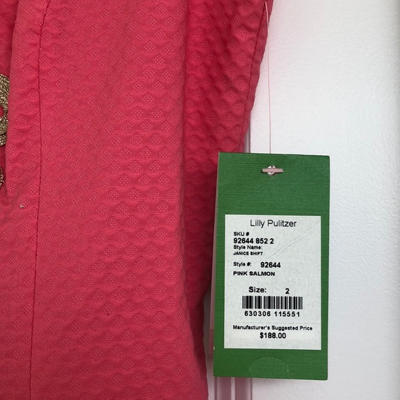 Lilly Pulitzer | Salmon Janice Shift Dress NWT ✨ - Picture 3 of 8